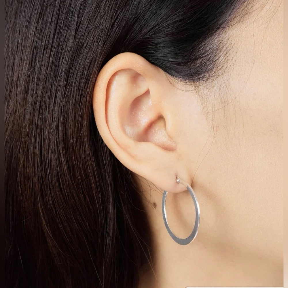 Silver Hoop Earrings